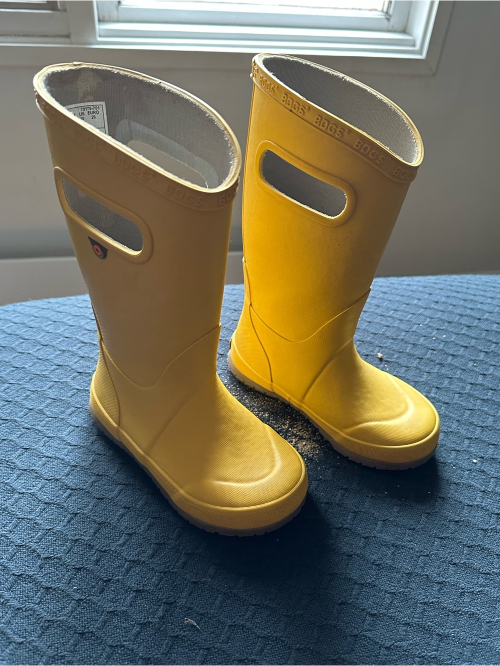 Bogs Kids Yellow Pull-On Waterproof Rain Boots